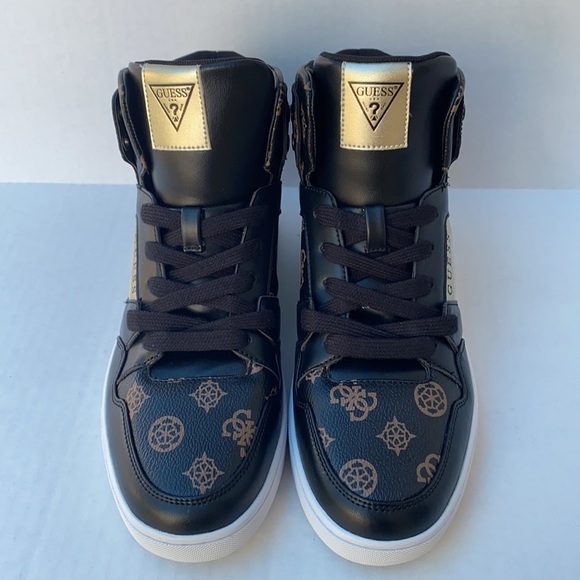 GUESS Justis Embossed Logo High-Top Sneakers SZ 9 - Picture 7 of 10